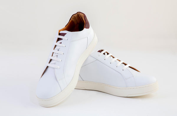 Patina Chestnut leather Trainers Canberra | Bexley